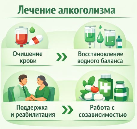 лечение алкоголизма в Воронеже этапы
