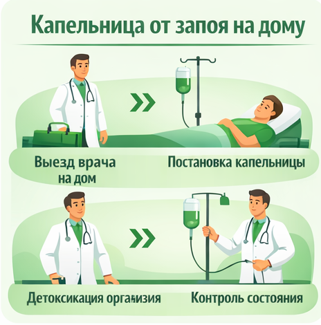 капельница от запоя в Воронеже в клинике Санати